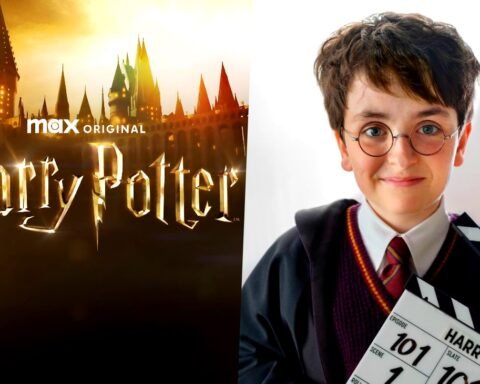 Dominic McLaughlin nei panni di Harry Potter nella serie HBO