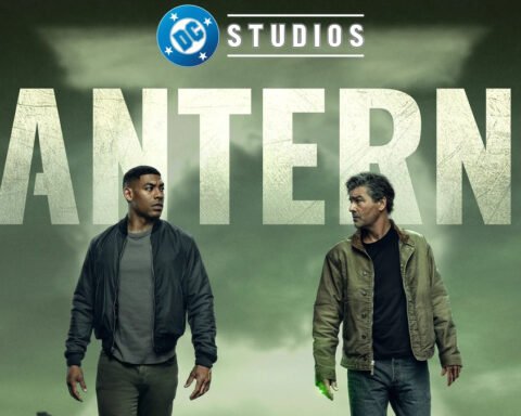 Aaron Pierre e Kyle Chandler nei ruoli di John Stewart e Hal Jordan nella serie Lanterns