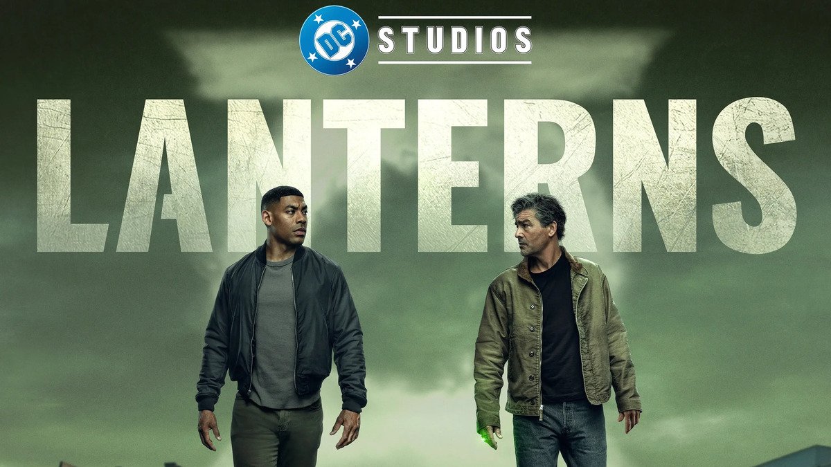 Aaron Pierre e Kyle Chandler nei ruoli di John Stewart e Hal Jordan nella serie Lanterns