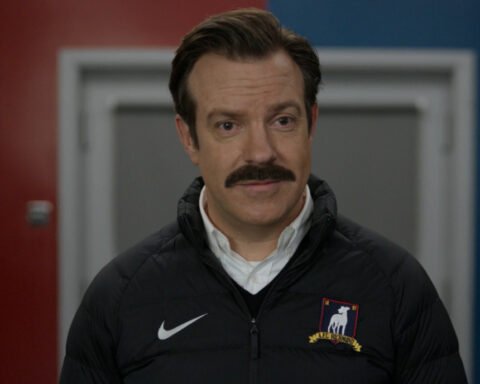 Ted Lasso nello spogliatoio del Richmond nella 4x05