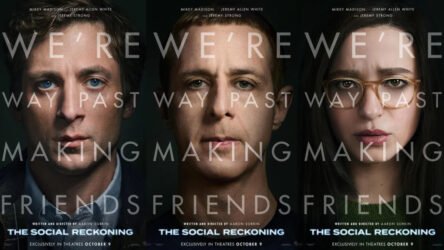 Jeremy Strong, Mikey Madison e Jeremy Allen White in The Social Reckoning
