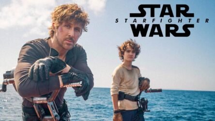 Ryan Gosling nei panni di Kade Auberon in Star Wars Starfighter