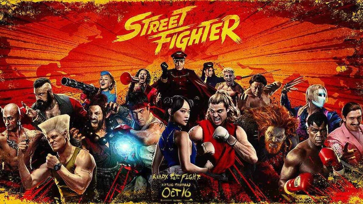 Andrew Koji, Noah Centineo e Callina Liang come Ryu, Ken e Chun-Li nel film Street Fighter