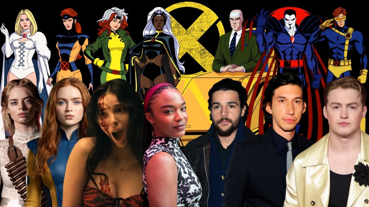 Cast degli X-Men MCU con Sadie Sink, Kit Connor, Samara Weaving e Adam Driver nei ruoli di Jean Grey, Ciclope, Emma Frost e Sinistro