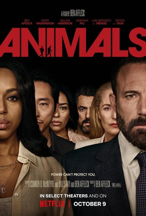 Ben Affleck e Kerry Washington in Animals, thriller Netflix diretto da Ben Affleck