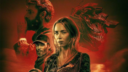Grafica promozionale di A Quiet Place Part III, terzo film della saga principale