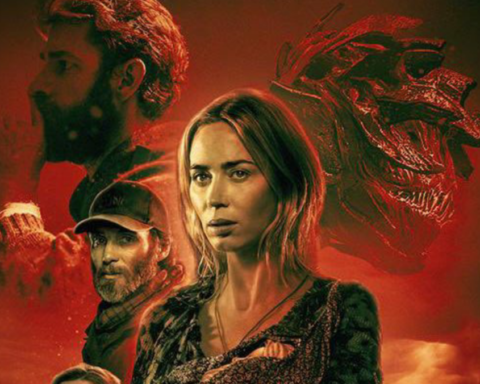 Grafica promozionale di A Quiet Place Part III, terzo film della saga principale