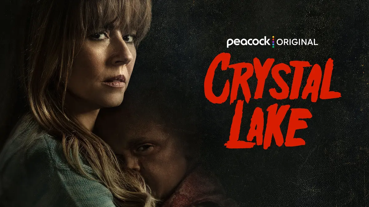 Grafica promozionale della serie horror Crystal Lake, prequel di Venerdì 13