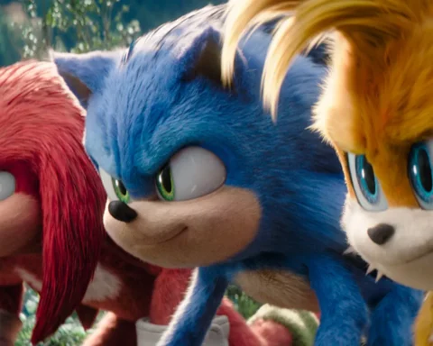 Sonic nel quarto film della saga cinematografica Sonic the Hedgehog