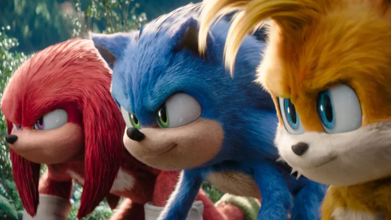 Sonic nel quarto film della saga cinematografica Sonic the Hedgehog